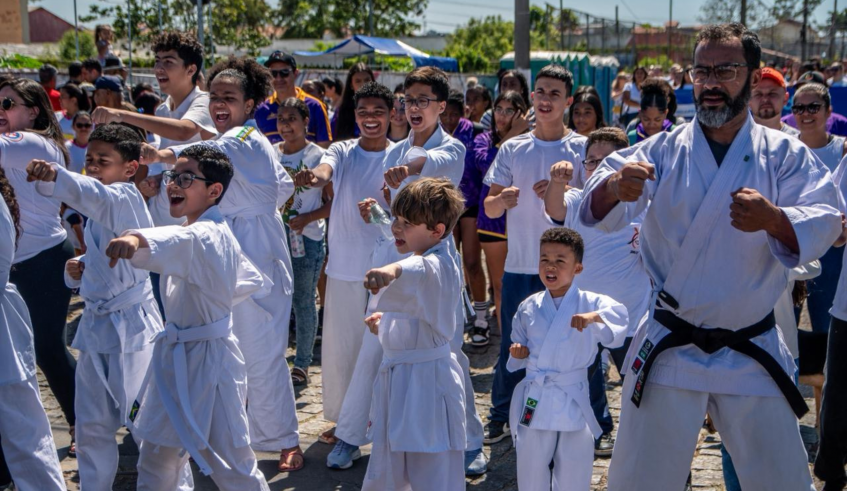 A Secretaria de Esportes e Lazer apresentou as atividades do núcleo do distrito, além de projetos e modalidades esportivas. (Divulgação/PMMC)