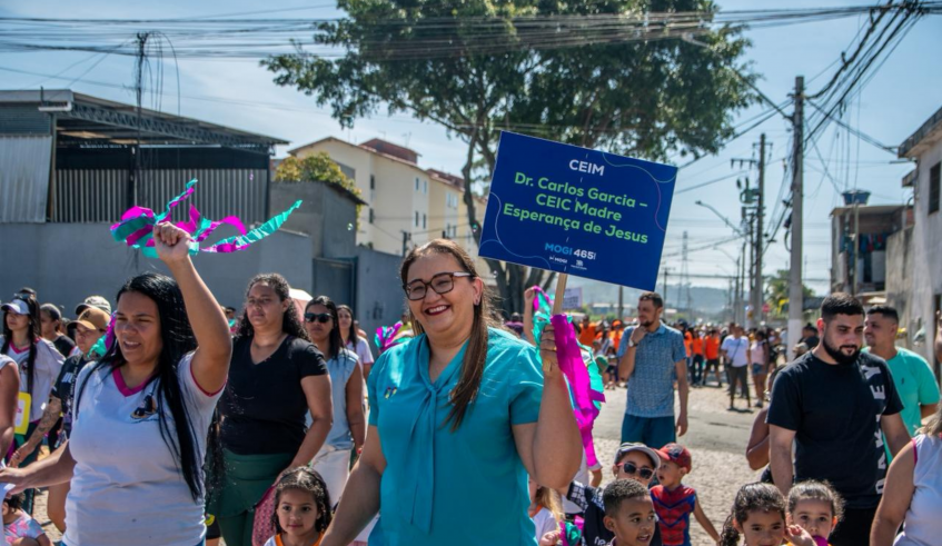 Escolas e creches da rede municipal de ensino comemoraram o aniversário do distrito. (Divulgação/PMMC)