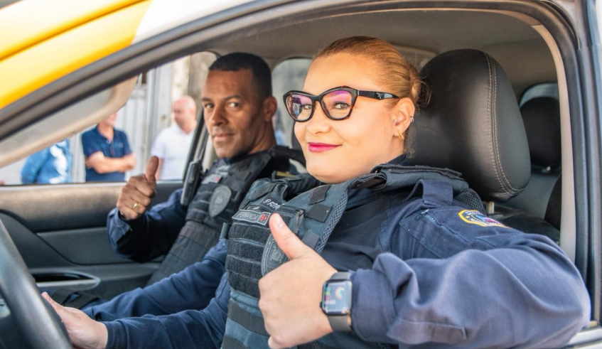 A Guarda Civil Municipal participou das comemorações. (Divulgação/PMMC)