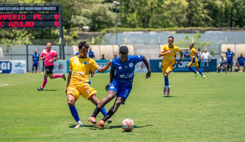 Império e Azulão fizeram uma partida bastante equilibrada, que terminou com a vitória da equipe de Braz Cubas, que conquistou o título da 1ª Copa Mogi (Divulgação/PMMC)