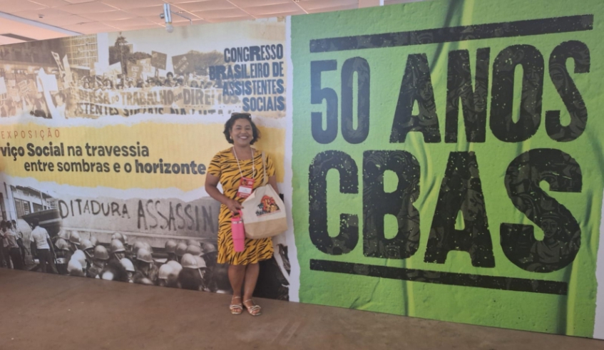 Shirley Aparecida Dias, que há mais de 14 anos trabalha na Secretaria de Habitação, representou a Prefeitura no Congresso Brasileiro de Assistentes Sociais (Divulgação/ PMMC)