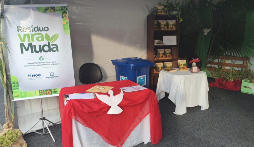 Público que visitar a barraca terá contato com o Projeto Resíduo Vira Muda, cujo objetivo é transformar a entrega de mudas em uma ação de sensibilização ambiental ativa (Divulgação/PMMC)