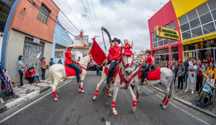 Entrada dos Palmitos é o ponto alto da programação folclórica da Festa do Divino Espírito Santo de Mogi das Cruzes e acontece neste sábado (23/05), a partir das 9h (Divulgação/PMMC)