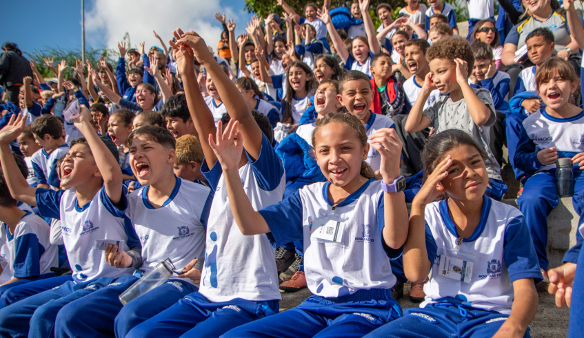 Cerca de 1,2 mil estudantes participaram do Dia Mundial do Brincar no Parque da Cidade. (Divulgação/PMMC)