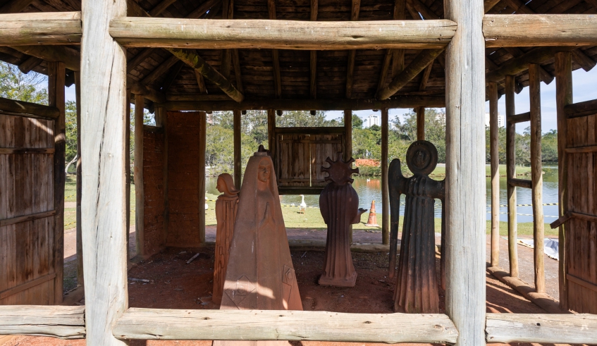 Programa Oficina Escola de Patrimônio Cultural (POEP) promove restauração da Casa do Imigrante, no Parque Centenário da Imigração Japonesa (Divulgação/PMMC)