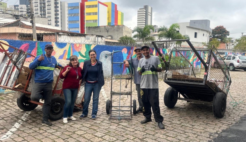 Projeto está atuando para mapear e cadastrar catarores de materiais recicláveis da cidade