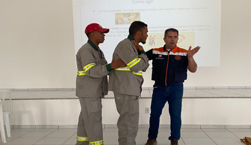 Durante treinamento da Defesa Civil de Mogi das Cruzes, foram feitas simulações de emergência (Divulgação/PMMC)