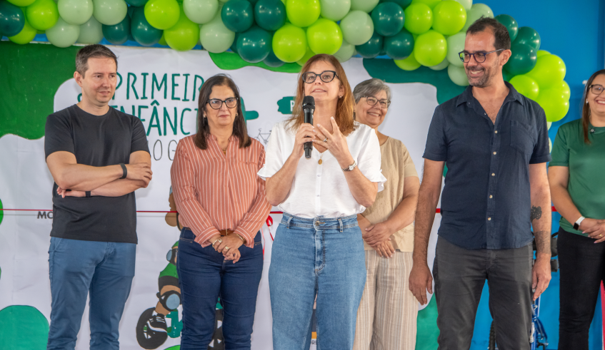 O trabalho realizado pela Primeira Infância na cidade foi destacado pela prefeita Mara Bertaiolli. (Divulgação/PMMC)