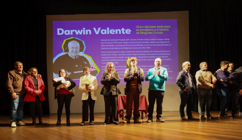 Copa Mogi de Futebol Amador 2026 homenageia Darwin Valente, que fez história no jornalismo de Mogi das Cruzes (Divulgação/PMMC)