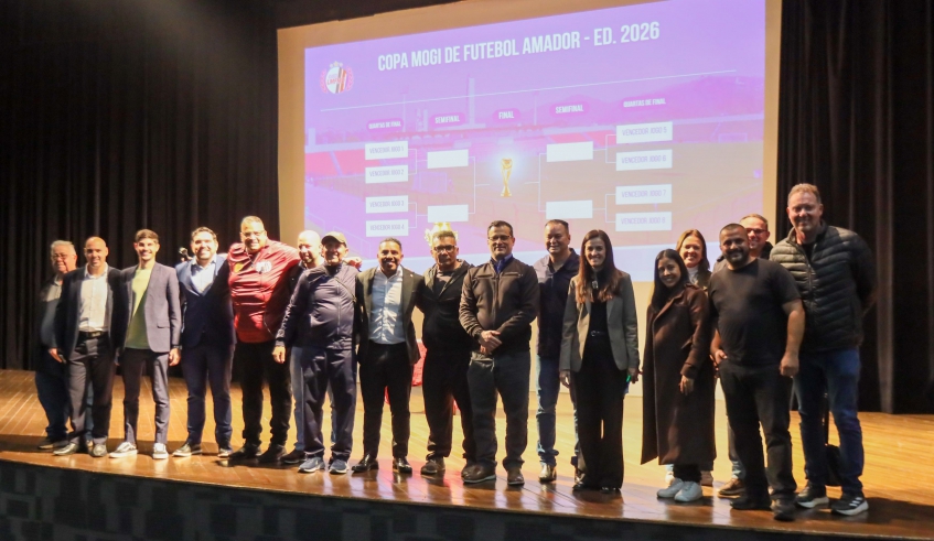Copa Mogi de Futebol Amador 2026 foi lançada na noite de terça-feira (25/08), em cerimônia no auditório do Cemforpe (Divulgação/PMMC)