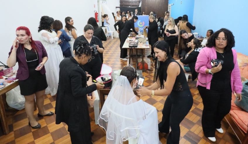 Edição de 2026 do Casamento Comunitário selou a união de 30 casais de Mogi das Cruzes em cerimônia no último sábado, no Clube Náutico Mogiano (Divulgação/ PMMC)