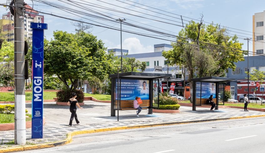 A primeira fase prevê a colocação de 15 novos abrigos em pontos de grande movimentação, como a praça João Antonio Batalha, no Shangai (Divulgação/PMMC)