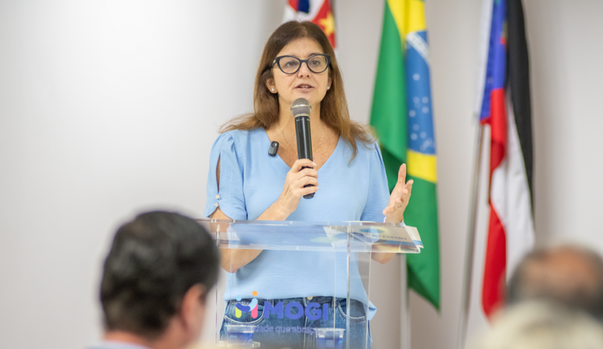 A prefeita falou sobre a importância da parceria público-privada para atender a população mogiana (Divulgação/PMMC)