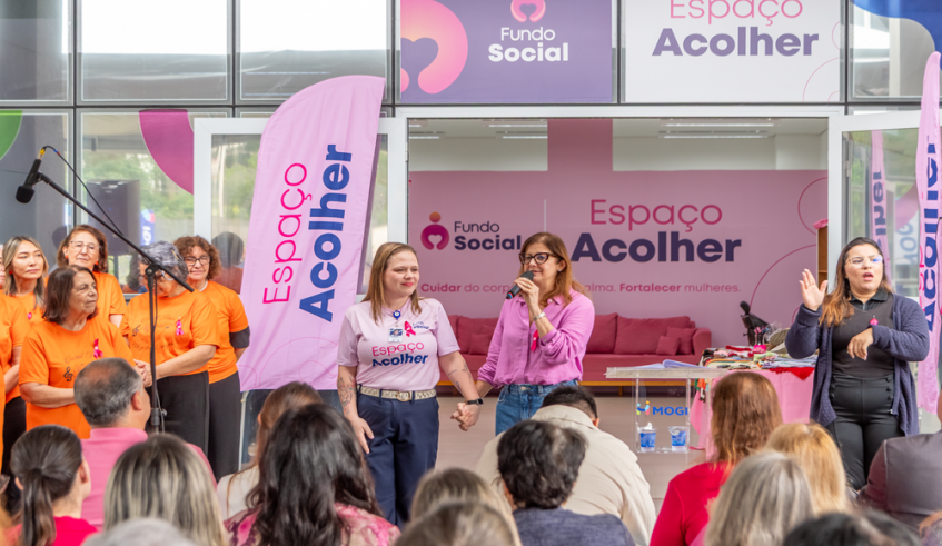 O lançamento oficial do Outubro Rosa foi realizado nesta segunda-feira (05/10), no Espaço Acolher, com a prefeita Mara Bertaiolli (Divulgação/PMMC)