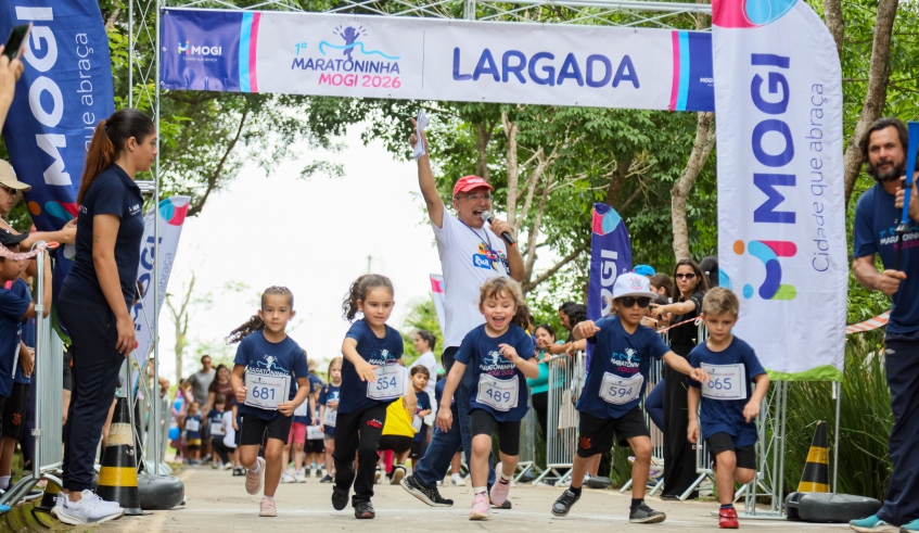 Maratoninha foi planejada para crianças de até 12 anos, com percursos adaptados às diferentes faixas etárias e atividades de caráter educativo, participativo e inclusivo (Divulgação/PMMC)