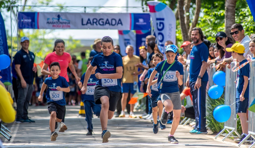 Maratoninha foi planejada para crianças de até 12 anos, com percursos adaptados às diferentes faixas etárias e atividades de caráter educativo, participativo e inclusivo (Divulgação/PMMC)