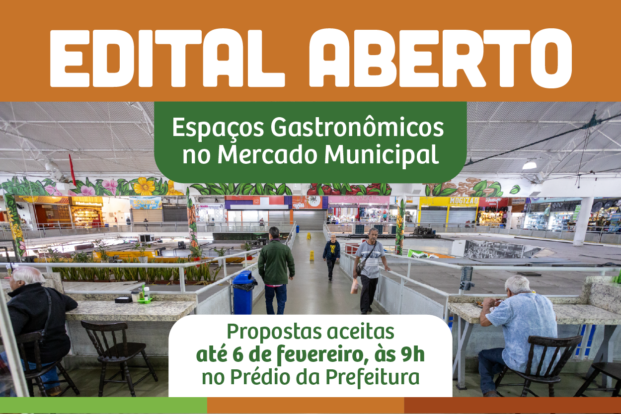 Edital de sele&ccedil;&atilde;o para vagas no Mercado Municipal